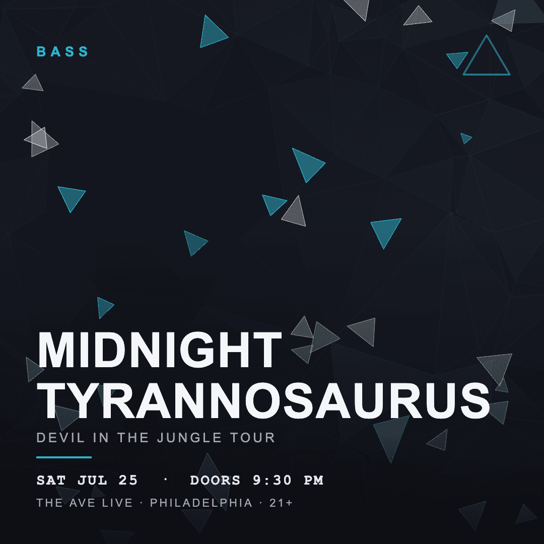 Midnight Tyrannosaurus at The Ave Live, July 25 2026, Philadelphia