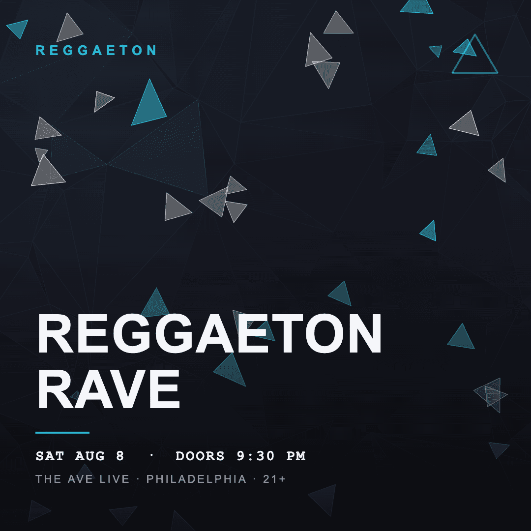 Reggaeton Rave at The Ave Live, August 8 2026, Philadelphia